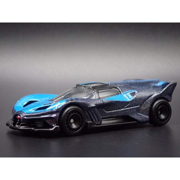 Open Box 2024-2025 BUGATTI BOLIDE SUPER CAR BLUE 1:64 SCALE DIORAMA DIECAST MODEL CAR