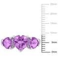thumbnail image 2 of Everly Women’s 2 7/8ct Amethyst Sterling Silver 3 Stone Heart Ring, 2 of 11