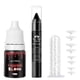 thumbnail image 1 of Kit de colmillos de vampiro con lápiz labial negro y sangre falsa - 4 pares de 4 tamaños SFX Dientes falsos Sangre de vampiro y lápiz labial gótico para maquillaje de Halloween Cosplay y accesorios pa, 1 of 1