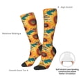 thumbnail image 5 of Picia Women Crew Soft Moisture-wicking Socks Beautiful Bohemian Sunflower Pattern Design Cotton Socks, One Size fit All, 5 of 9