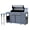 6 Burner Sliver, variant on Brand Man 4-Burner Outdoor Gas Kitchen Grill Island with Side Burner, BBQ Station with Storage Cabinets and Fold-out Prep Table, LPG/NG Convertible