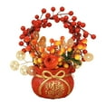 thumbnail image 3 of Bolso de mano para el Festival de Primavera, adorno de jarrón Feng Shui, maceta, foto decorativa Estilo C, 3 of 9