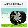 thumbnail image 6 of 6 Inch High-Speed Exhaust Fan In-Line Duct Kitchen Extractor Metal Toilet Fan Industrial Fan ,Easy to Use, 6 of 6