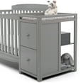 Delta Children Mason 6in1 Convertible Crib and Changer, Gray