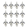 thumbnail image 2 of GUOOL 12pcs beaded angel wing faceted pendants Clear, 2 of 8