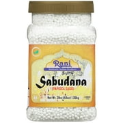 Rani Sabudana (Tapioca / Sago) Pearls 48oz (3lbs) 1.36kg Bulk PET Jar~ All Natural | Vegan | No Colors | NON-GMO | Kosher | Indian Origin