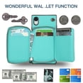 thumbnail image 5 of Funda tipo cartera para iPhone XR con tarjetero y correa para el hombro para mujer, 5 of 5