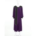 thumbnail image 3 of inhzoy Robe de Choeur pour Femmes Costume de Confirmation Robe Fendue à Fermeture Éclair devant Robe d'Église et de Collation des Grades Robes de Clerc Violet Foncé TTG, 3 of 6