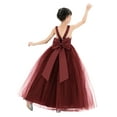 thumbnail image 3 of Ekidsbridal Girl Princess Flower Girl Dress - Satin Backless with Elegant Pre-tied Bow 722-A (Size: 4-12), 3 of 5