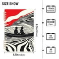 thumbnail image 2 of FORMRS 1-Subject Spiral Notebook 8" x 5" College Ruled 60 Refillable Sheet A5 Hard Cover, 2 Pack, Black Illusionary Boat, 2 of 7
