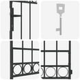 thumbnail image 3 of vidaXL Fence Gate Gray 89 x 200 cm Steel, 3 of 4