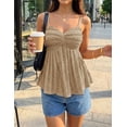thumbnail image 3 of Wrongduck Womens V Neck Spaghetti Strap Tank Top Flowy Sleeveless Y2K Summer Going Out Cami Shirt 2026, 3 of 15