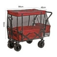 thumbnail image 3 of Bgsha Bug Mesh Net Cover for Beach Folding Stroller Wagon Cart Accessories Sun Shade, 3 of 9