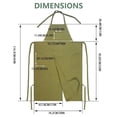 thumbnail image 4 of Naiovety Delantal de pierna dividida, delantal de cerámica, de bolsillo, impermeable, apto para máquina. Para entusiastas del trabajo en Cubiertas para muebles de jardín Púrpura, 4 of 5