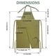 thumbnail image 3 of Wosthever Delantal de pierna dividida, grande, suave, impermeable y lavable a máquina. Para aficionados, peluqueros y aficionados. Cubiertas para muebles de jardín Verde, 3 of 5