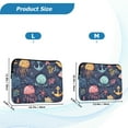 thumbnail image 4 of FORMRS 15-15.6 inch Laptop Sleeve Case Soft Carrying Quilted Computer Bag Cover, Red Jellyfish, 4 of 7