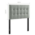 thumbnail image 5 of Modern Fabric Twin Tufted Panel Headboard in Gray, 5 of 5