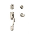 thumbnail image 4 of Schlage F60VCAM619GEO Satin Nickel Single Cylinder Camelot Handleset & Georgian Knob, 4 of 4