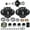 2 sets Trailer Hub Kit for 3500 lbs Axle, variant on Trailer Idler Hub Kits for 3500 lbs Trailer 1-1/16" to 1-3/8" Axle, 5 Lug Trailer Hub with L44649 L68149 Bearing Kit