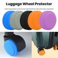 thumbnail image 2 of Kripyery 8Pcs Silicone Luggage Wheel Silent Covers - Soft Flexible Wear Resistant Noise Reducing Suitcase Wheel Protector Covers, 2 of 8