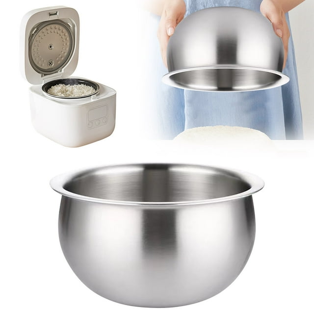 Cuiseur à Riz en Acier Inoxydable Pot Intérieur Durable Ustensiles de Cuisson pour Cuiseur à Riz et Plus Ensemble d'Ustensiles de Cuisson en Céramique avec Couvercles Ustensiles de Cuisson avec Couvercles Ustensiles de Cuisson en Silicone Support d'Ustensiles de Cuisson avec Couvercles pour