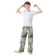 thumbnail image 2 of FORMRS Boys Pajama Pants with Pockets Size 9-10Y Kids Lounge Sleep Bottoms, Ghosts Playing in A Garden, 2 of 8