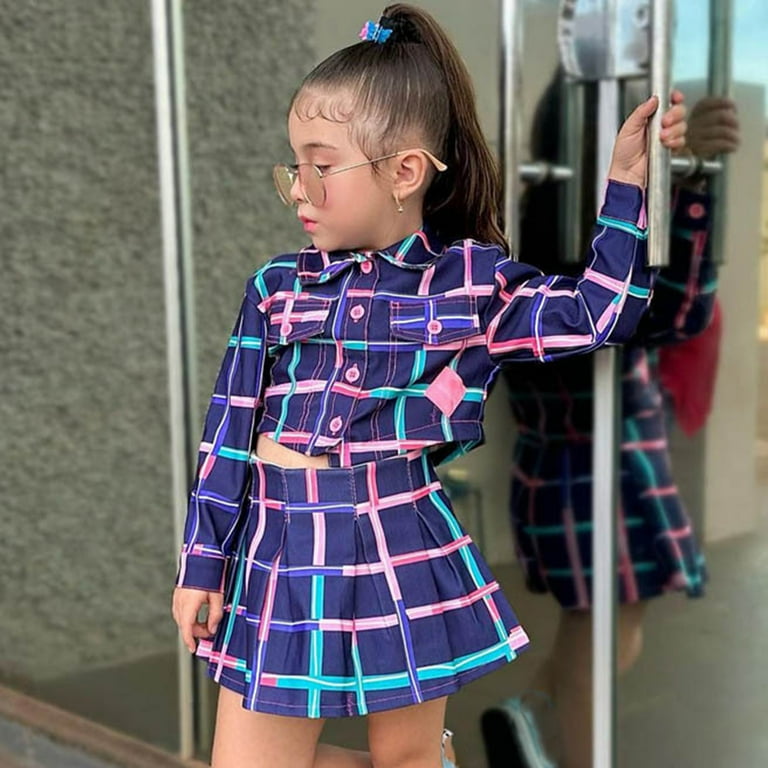 plaid dress 90s 90s Plaid Wool Skirt Suit main image 1