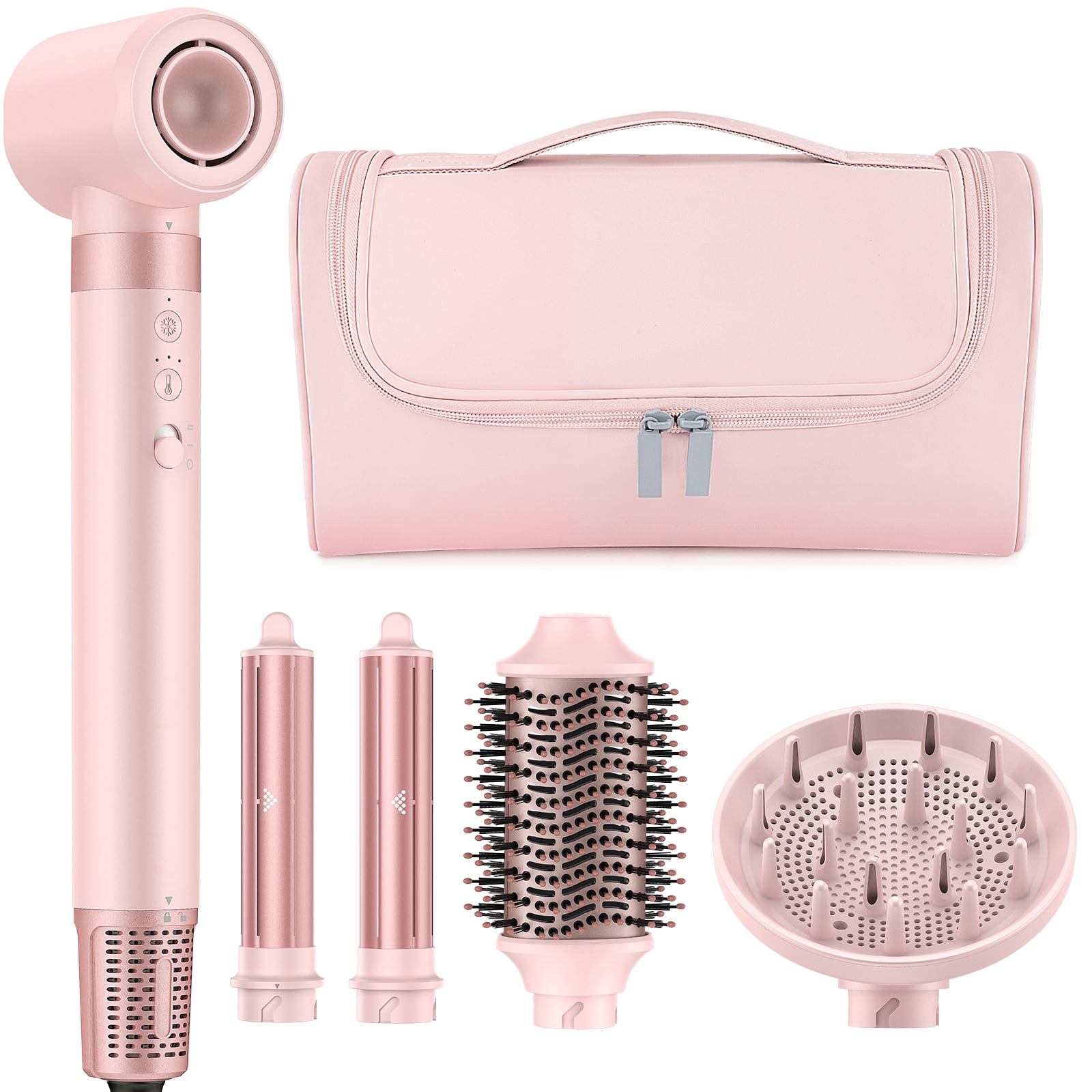 5 in 1 Professional Hot Air Styler Frizz-Free Hair Dryer Brush with Diffuser