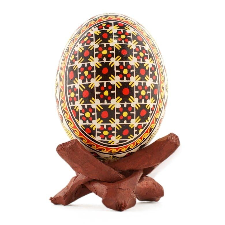 BestPysanky Classic Wooden Egg Cup Holder Display Stand 2.15 Inches