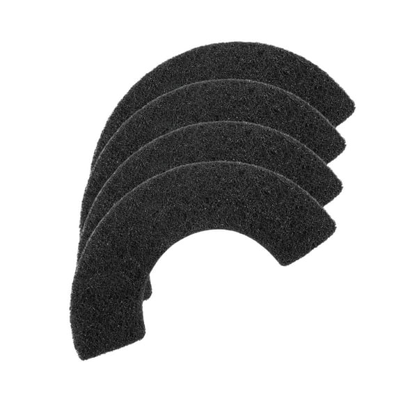 Nispira Activated Charcoal Litter Box Odor Filters for Litter-Robot 4, Black (4 Pack)