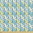 thumbnail image 1 of Birds Sofa Upholstery Fabric by the Yard, Creative Repetitive Pattern of Flying Open Winged Avian, Decorative Fabric for DIY and Home Accents, Pale Sky Blue Ivory by Ambesonne, 1 of 5