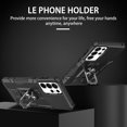 thumbnail image 2 of for Samsung Galaxy S23 Ultra Case with Metal Ring Kickstand for Women & Men, Heavy-Duty Protection Shockproof Bumper Cover Case for Samsung Galaxy S23 Ultra TY Black, 2 of 9