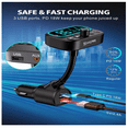 thumbnail image 2 of Transmisor Bluetooth Bloosom  Fm Qc3.0 Pd Asistente Voz Usb Aux Auto Negro, 2 of 5