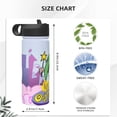 thumbnail image 4 of The Fairly OddParents Kids Insulated Water Bottle With Straw - 18 Oz Stainless Steel Double Wall Vacuum Cup, Leakproof, Bpa Free, Suitable For Boys And Girls, 4 of 5