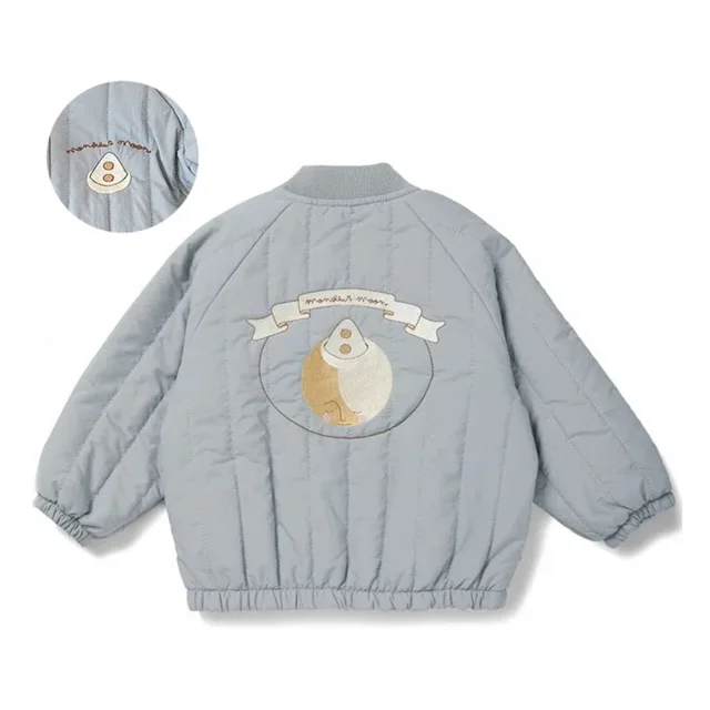 Chaquetas para niño y niña, abrigos de algodón con forro polar bordado de manga larga para invierno y otoño, ropa para niños pequeños
