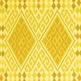thumbnail image 1 of Ahgly Company Machine Washable Indoor Square Southwestern Yellow Country Area Rugs, 5' Square, 1 of 4