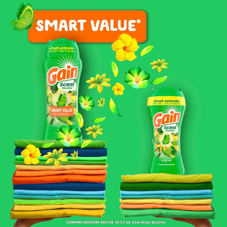 Gain, Laundry Scent Beads, 13.2oz, Fireworks In-Wash Scent Booster