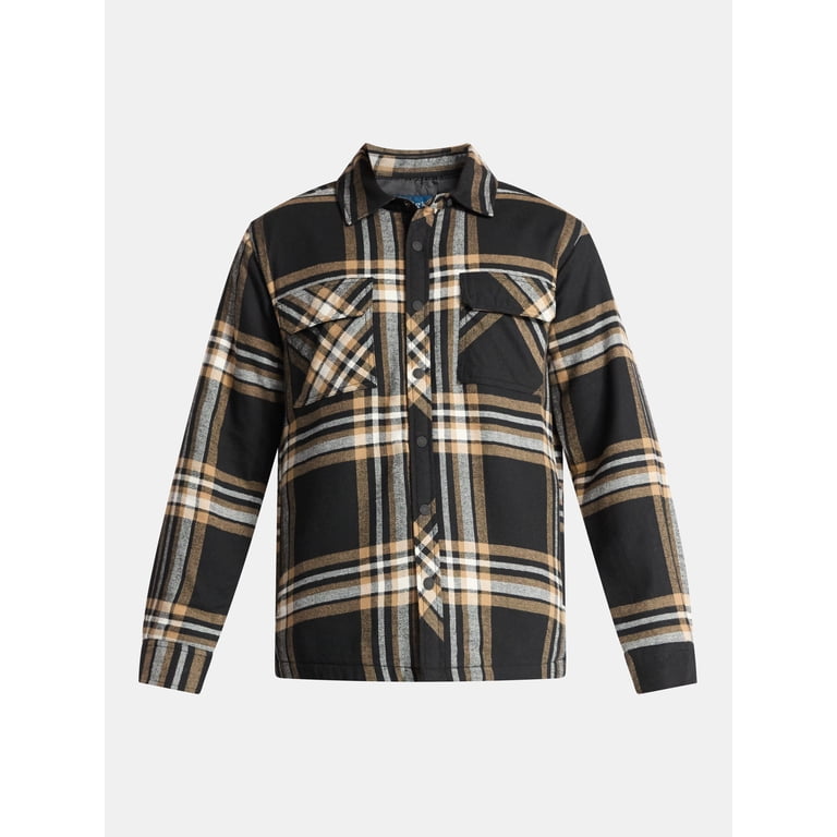 George Men's Quilted Flannel Shirt Jacket photo 3