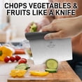 thumbnail image 4 of Zulay Kitchen Multi-purpose Stainless Steel Bench Scraper & Chopper Quick & Easy Perfect Cuts Gray, 4 of 7