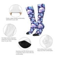 thumbnail image 3 of Naloa flower Skull starry sky Thigh High Socks Extra Long Stretchy Sock Women Over Knee High Opaque Stocking Daily Wear, 3 of 6