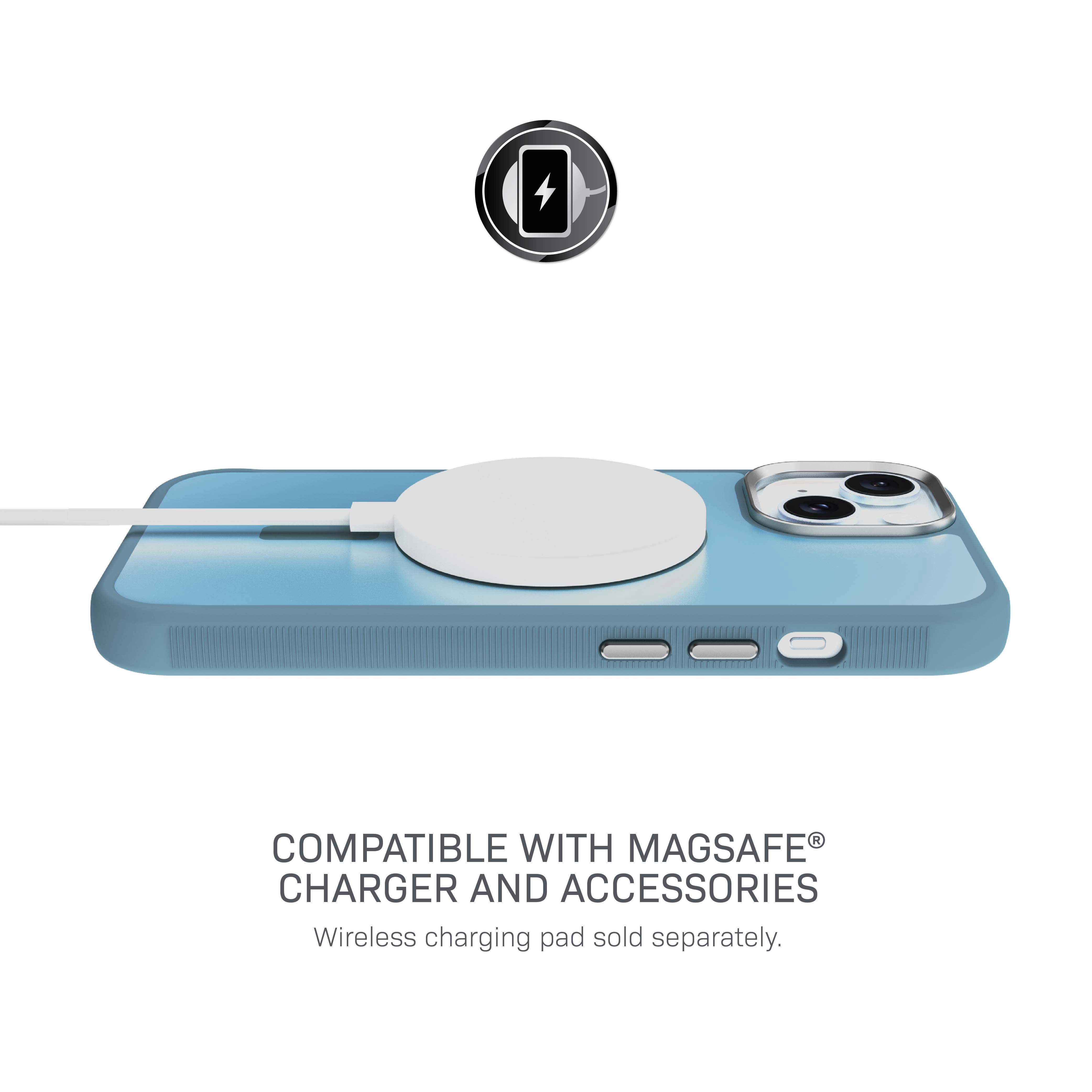 Body Glove Reflector Phone Case for iPhone 17e / 16e / 15 / 14 / 13, MagSafe Compatible - Metallic Seafoam