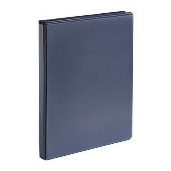 School Smart 086387 Vinyl General Purpose Round Ring View Binder- 0.5 In- Blue