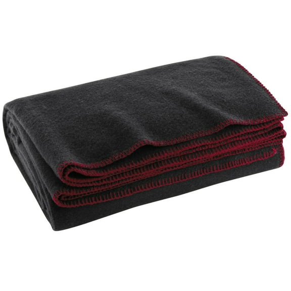 Blanket, Mil-spec, 66x90", 80/20 Wool/Man Made, Black