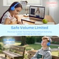 thumbnail image 4 of Monster Bluetooth Kids Headphones with Microphone, Wireless Headset for Children with 85/94dB Safe Volume, 60 Hours Playtime, On-Ear Kids Wireless Headphones for Boys and Girls/ School (Blue), 4 of 7