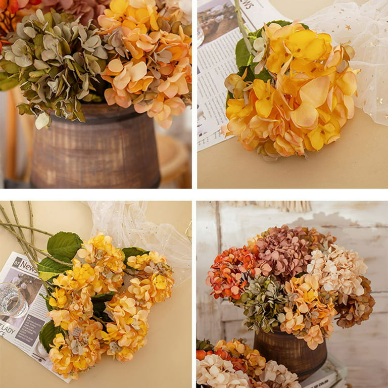 Dried Hydrangea Dried Yellow Hydrangea Real Dried Flowers for