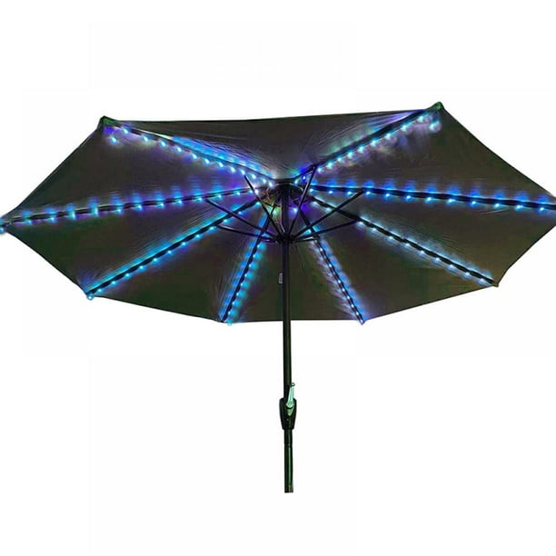 Solar Patio Umbrella Lights String Lights with Remote Control Umbrella Lights Solar Powered