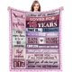 thumbnail image 1 of LHSHID 17th Birthday Gifts for Girls Happy 17th Birthday Decorations for Girls 17 Year Old Girl Birthday Gift Ideas for Daughter Sister Niece Bestie Flannel Blanket 50x60in, 1 of 6