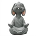 thumbnail image 1 of Estatuas de Animales Esculturas de Animales Yoga Sala de Estar Decoración de Jardín Bonsai Adornos de Escritorio Gris, 1 of 6