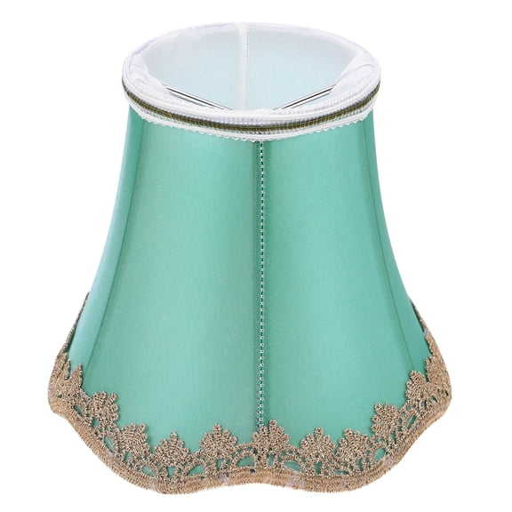 LOLIPPYY Small Vintage Lampshade Light Green Fabric Candle Shape 1Set