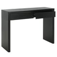 thumbnail image 4 of SAFAVIEH Rune Traditional 2 Drawer Wood Console Table, Black, 4 of 13